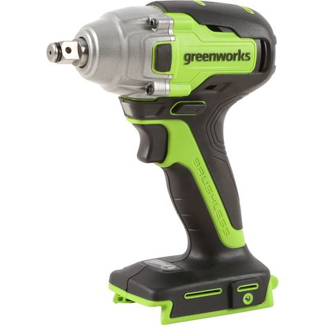 Clé à Chocs Sans Fil avec Moteur Sans Balais, Visseuse à Choc, 0-2800rpm, 0-4000ipm, Couple 400Nm, Coupleur 1/2" (1,27cm) SANS Batterie 24V Ni Chargeur (1/5)