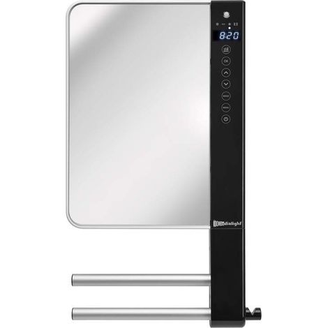 Thermoventilateur programmable mural TBWIN023 – 1800W – Détection de fenêtre ouverte – Protection IP24 – Porte-serviettes en aluminium – Radialight