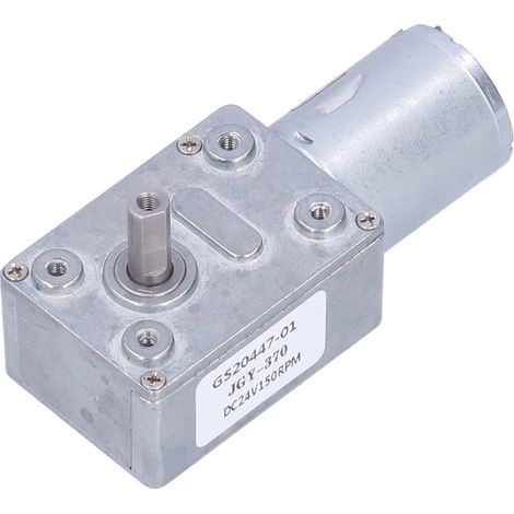 24-V-Gleichstrom-Schneckengetriebemotor, 150 U/min, hohes Drehmoment, Miniaturgetriebe für Roboter und elektronische Schlösser, mit Drehzahlregler (1/5)