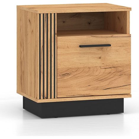 Comodino 1 anta Solal marrone 55cm (1/5)