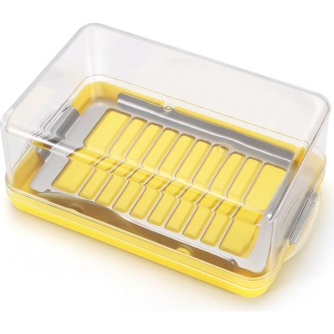 Butterformer aus Edelstahl mit Deckel und Gabel, Butterdose für den Kühlschrank mit Deckel, Butterformer und Aufbewahrungsbox, Butterdose für die Arbeitsplatte