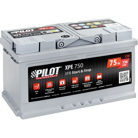 Batteria 12V - Pilot Start-Stop EFB - 75 Ah - 730 A - LB4 (1/2)