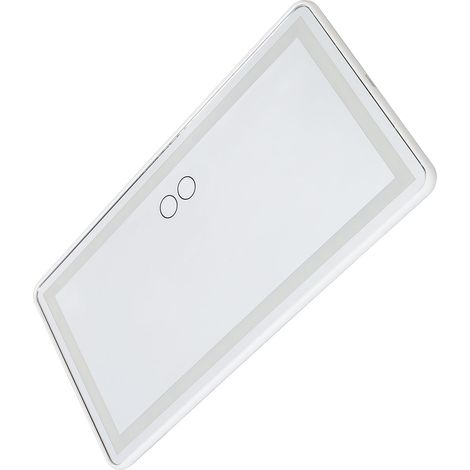 Miroir de pare-soleil voiture 4 faces LED blanc haute définition, interrupteur tactile universel, bandes lumineuses cosmétiques pour rétroviseur auto (1/5)