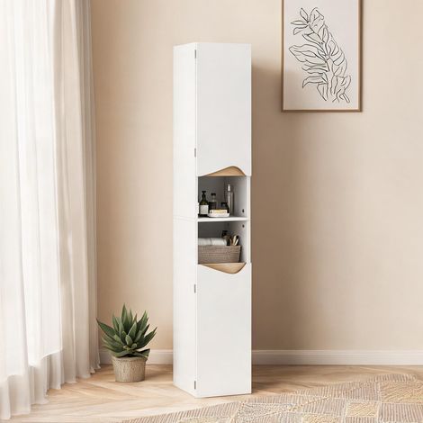 Armoire de rangement blanc 34,6 x 30 x 180,5 cm (1/5)