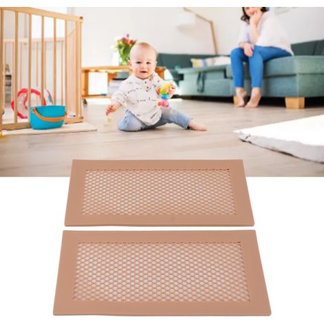 Couvercle de protection en silicone pour grille d'aération de sol, sécurité bébé, poudre (1/5)