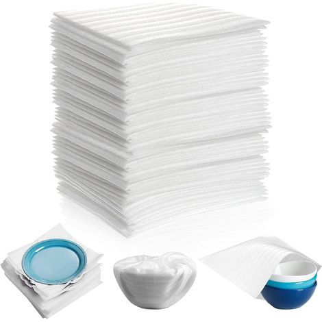 Sacs en papier bulles. 100 pièces. emballage à bulles en mousse. carton mobile pour kit demenagement.boîtes de déménagement. couverts. assiettes. assiettes. verres. emballage. (1/5)