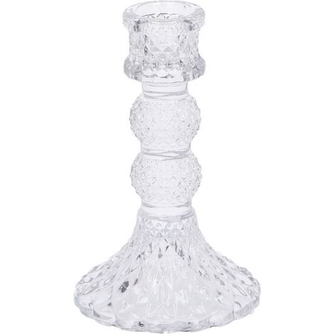 Candeliere Portacandela in Vetro Mell 1 Fiamma 8 cm h. 13 cm