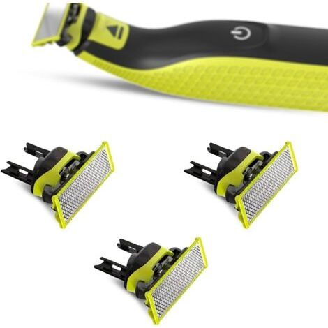 rasoir electriques hommes-Lames de rechange en T pour rasoirs Philips OneBlade, pour tondeuses électriques à lame unique (lot de 3)