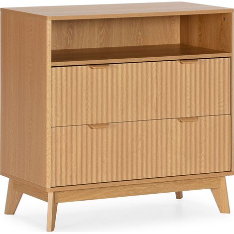 Kommode Oporto 2 Schubladen Eichenfarbe