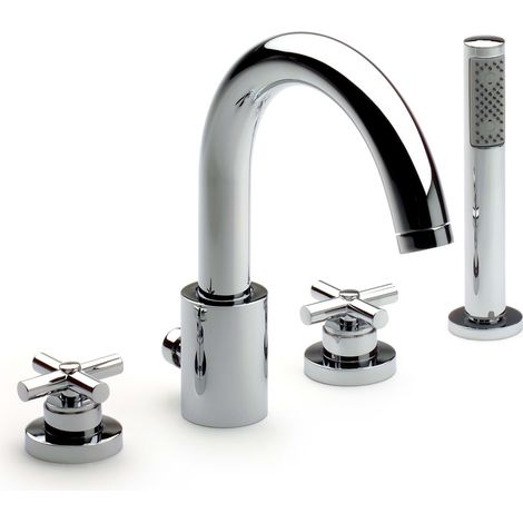 Baignoire/douche sur étagère avec douchette et flexible LOFT - ROCA