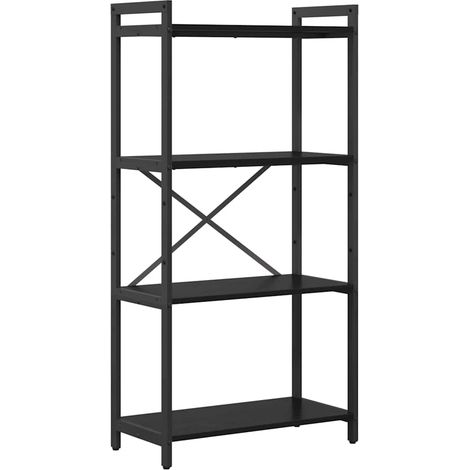 Maison Exclusive - Bücherregal Schwarz Eichen-Optik 60 x 30 x 120