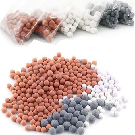Anti Calcaire pour Douche, Billes ions Négatifs pour Pommeau de douchette (adoucisseur d eau, filtre à spa) (1/4)