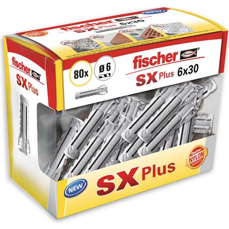 Fischer Sx Plus Stopfen ø6x30mm Diy 80 Stück. 568712. Im DIY-Set (1/2)