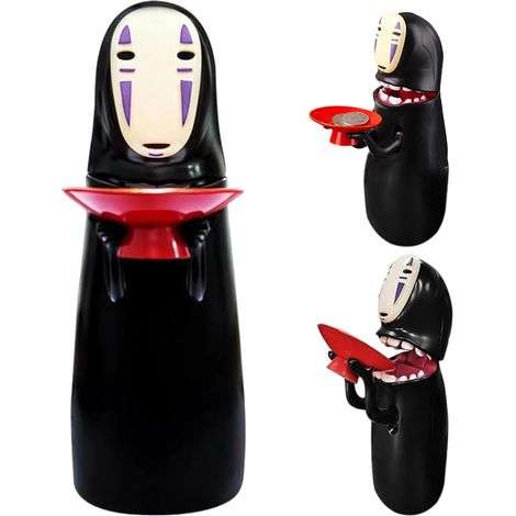 Tirelire pour Homme sans Visage, Tirelire Enfant, Automatic Tirelires avec Effets Sonores, Mouvement Flexible pour Enfants (1/5)