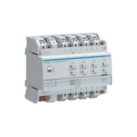 hager Schalt-/Jalousieaktor 8/4-fach KNX Secure, 16A, C-Last