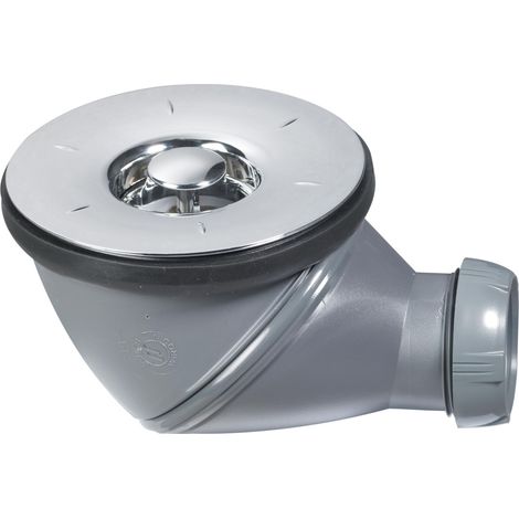 Wirquin – Bonde de douche Ø90 mm – Sortie orientable 360° – Garde d'eau 50 mm – Grille ABS chromé – Débit 30 L/min (1/3)