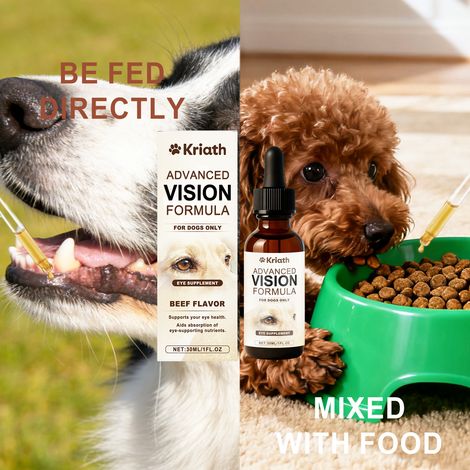 Complément oculaire enrichi en lutéine pour chiens, protégeant en douceur les yeux et convenant à toutes les races – 30 ml (1/5)