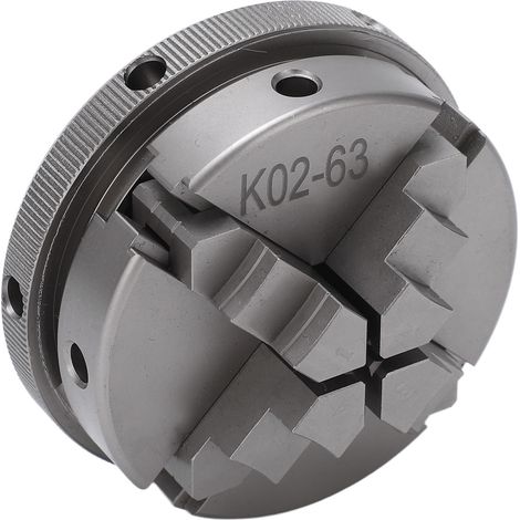 Mandrin de tour à 4 mors de 6,35 cm (2,5 po) avec centrage automatique réversible et 2 leviers, outil de serrage pour le travail du bois (1/5)