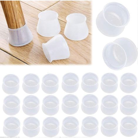 Les protège-pieds de meubles en silicone protègent les pieds des chaises leur conception extensible s'adapte à la plupart des formes de pieds. (1/5)
