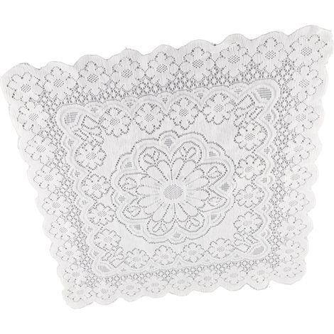 Cremeweißes Tischset aus Spitze, 60 x 60 cm, trendiger koreanischer Stil, ideal für Tischdekoration, Café, Schlafzimmer, ästhetische Fotokulisse, elegante Tischdecke mit durchbrochenem Muster (1/5)