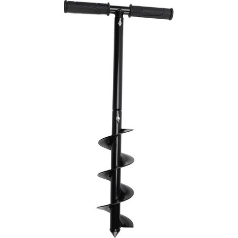 60cm Main Auger Post Hole Digger, Acier laminé à Froid en Forme de T Jardin Auger Foret avec Poignée Antidérapante Manual Earth Auger Drill pour Cultiver en Profondeur des Semis (1/5)