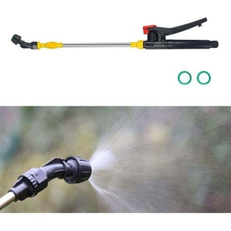 Lance et Buse de Pulvérisation Téléscopique en Acier Inoxydable 45-80cm pour Pulvérisateurs, Accessoires pour Jardinage, Agriculture, Nettoyage, Buse incurvée simple (1/5)