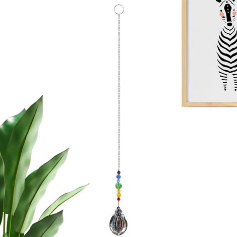 Attrape-cristaux colorés – Pendentif réfléchissant en – Ornements d'intérieur pour chambre d'enfant, lustres, armoires, arbres de Noël, fenêtre, porte d'entrée (1/5)