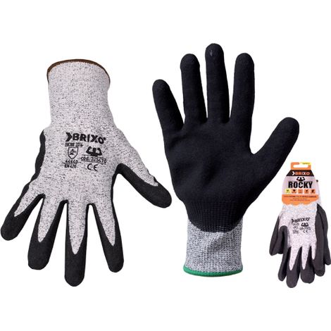 GUANTI ROCKY COTONE/NITRILE SABBIATO L
