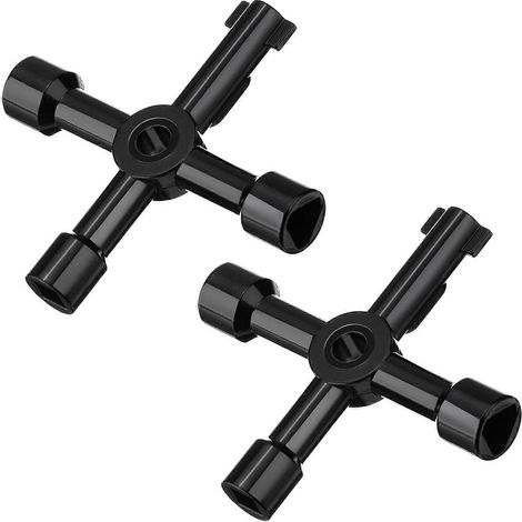 Jeu de 2 clés pour armoires électriques, pour travaux électriques, pour une utilisation pratique en entretien, réparation et bricolage.-AquaForge (1/4)