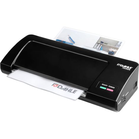Dahle 70304 - Plastificatrice a caldo (fino a A4, 30 secondi di riscaldamento), colore: Nero (1/5)
