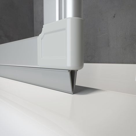 Schulte joint d'étanchéité gris, universel, pour pare-baignoire, 1300 mm recoupable, pour verre de 3 mm