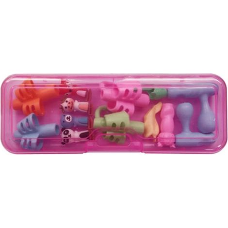 Ensemble de 13 porte-crayons pour enfants, repose-crayons, outil d'entraînement à la préhension avec étui (1/3)