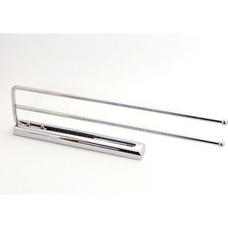 2 Stück SOTECH Handtuchauszug Chrom 2-armig 410 mm Handtuchhalter Handtuchstange (1/2)