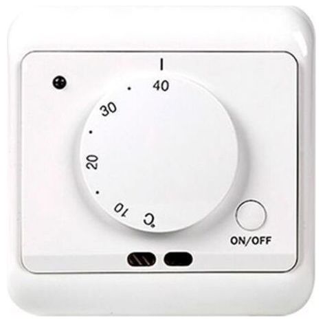 Thermostat de Chauffage au Sol, AC 230V 50/60HZ 16A Régulateur de température au Sol pour Chauffage au Sol avec Thermostat à capteur Commutateur de Commande de Chauffage et de Refroidissement (1/4)