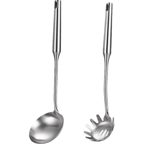 Ustensile De Cuisine En Acier Inoxydable - Lot De 2 Pièces Tout Métal - Pour Cuisinière Maison - 2 Unités (1/5)
