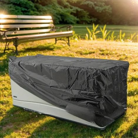 (Noir, 123 x 62 x 55 cm) Housse de protection anti-poussière pour meuble de rangement extérieur (1 pièce), tissu Oxford (1/3)