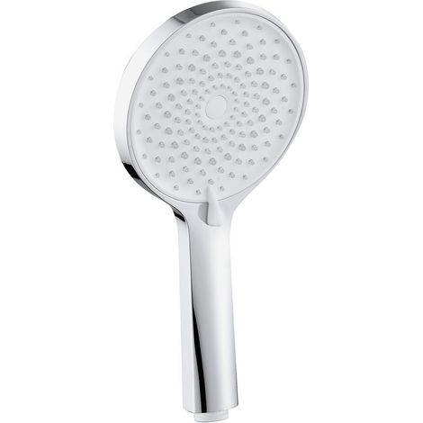 Douchette massante à main, 4 fonctions, buses en silicone, dia. 123 mm, chromé (1/3)