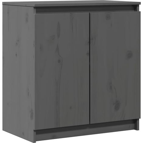 Maison Exclusive - Armadietto Grigio 60x36x65 cm in Legno Massello di Pino