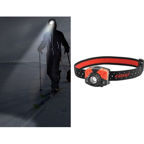 Coast - FL75R - STIRNLAMPE - AKKUBETRIEBEN - LI-ION-AKKU - WEIß-/ROTLICHT - 530 LUMEN (1/4)