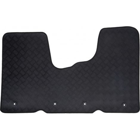 Tapis de voiture utilitaire - Sur Mesure pour RENAULT Trafic / OPEL Vivaro / FIAT Talento (De 06/2014 à 08/2019) - 1 pièce - Tapis de sol antidérapant pour utilitaire - Souple - 100% Caoutchouc