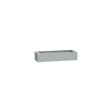 Zoccolo in poliestere tipo ZA per PLA/PLAT H200xL1000xP420 RAL 7035 - NSYZA2104G