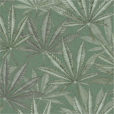 Nature wallpaper wall Profhome 399841 hot embossed non-woven wallpaper slightly textured with floral ornaments matt green light green mint turquoise 5,33 m2 (1/5)