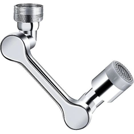 Prolunga CCmax in acciaio inox per rubinetto del lavello con braccio girevole, orientabile in qualsiasi direzione, con sistema di risparmio idrico integrato. (1/5)