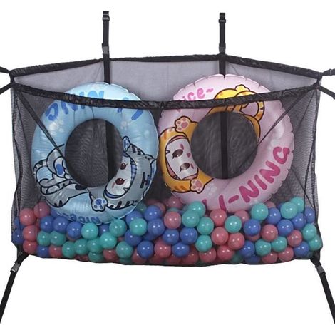 Sac de rangement pour flotteur de piscine, Filet de suspension pour jouets de piscine gonflables, ballons, fournitures de plage (1/4)