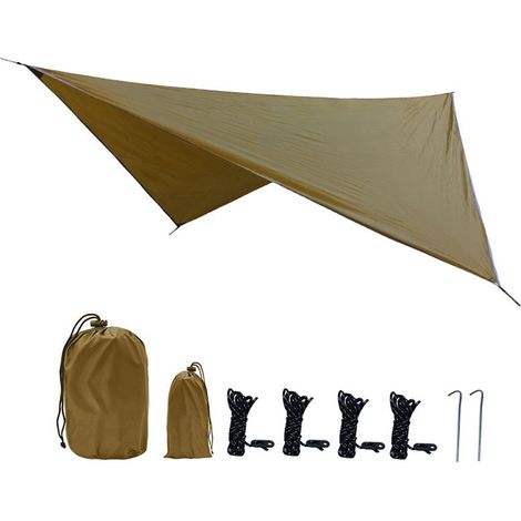 Bâche imperméable - Tissu Oxford Ripstop 210D - Pour Hamac Tente Camping Randonnée - 300 x 250 cm - 1 pièce (1/5)