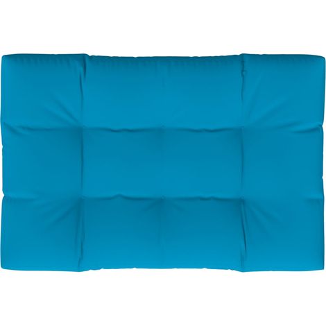 Maison Exclusive - Coussin de palette bleu 120x80x12 cm tissu (1/5)