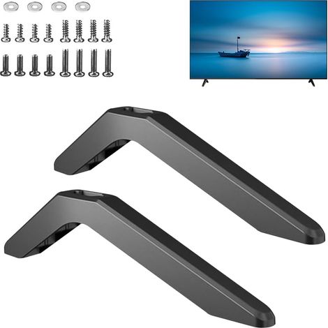 Pieds de Piédestal de Base TV Universels, Pied TV Universel, Support de Table Smart TV avec Vis, Support TV Universel pour la Plupart des téléviseurs de 32, 40, 49, 50, 55 Pouces (1/5)