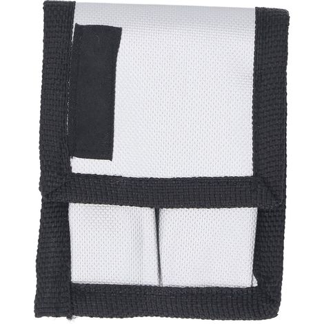 Étui pour batterie pouvant contenir 2 piles, sac de rangement ignifuge résistant aux éclaboussures, transportant avec fermeture à crochet et boucle arrière (1/5)