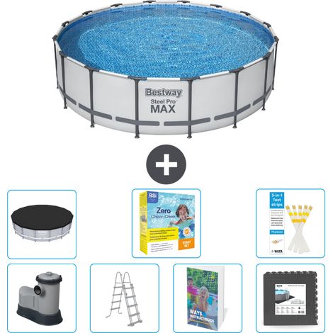 Bestway Piscina Bestway Steel Pro MAX Rotonda - 488x122 cm - 8-pezzi  S607 (1/4)