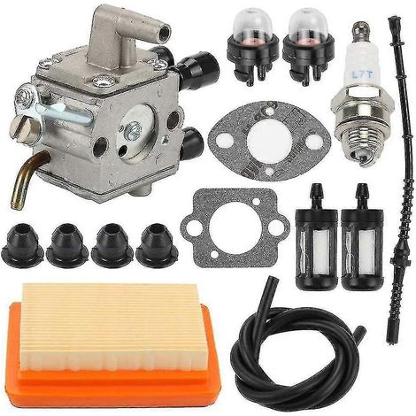Luftfiltersatz für Vergaser, kompatibel mit Stihl FS120, FS200, FS250, FS300, FS350, FR350, FR450 und FR480. Ersetzt die Teilenummer 4134 12. (1/5)